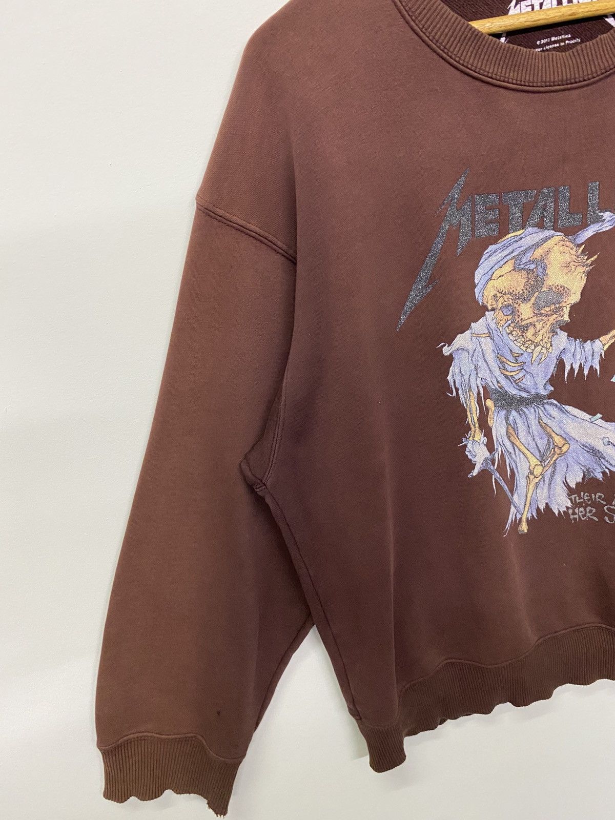Japanese Brand Japanese GU X Metalicca Band Baggy Distressed Sweatshirt Size US M / EU 48-50 / 2 - 5 Thumbnail