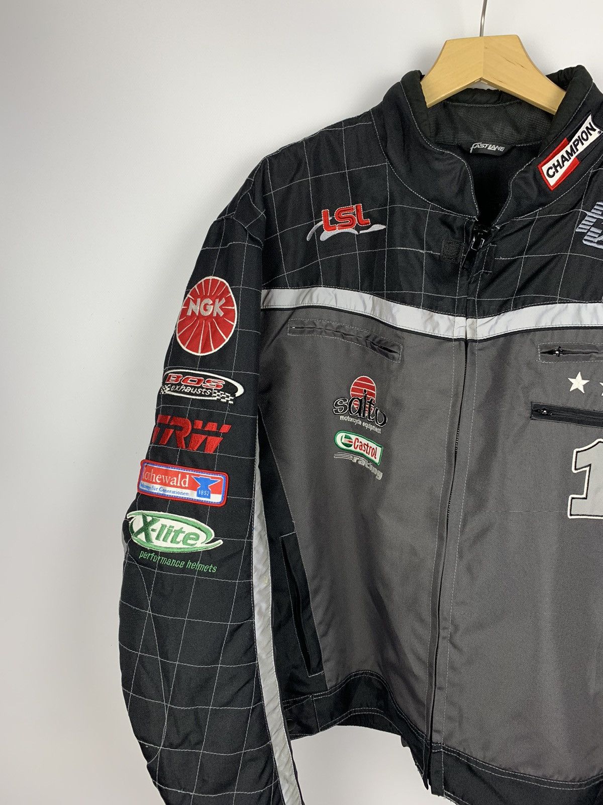 NASCAR Vintage Nascar Fast Lane Racing Jacket Full Zip Size XXXL Size US XXL / EU 58 / 5 - 2 Thumbnail