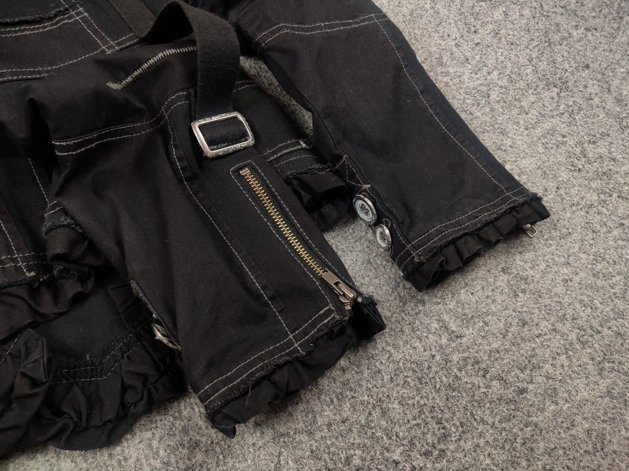 Japanese Brand Vtg R867 Japan if six was nine Style Asymmetrical Jacket Size M / US 6-8 / IT 42-44 - 13 Thumbnail