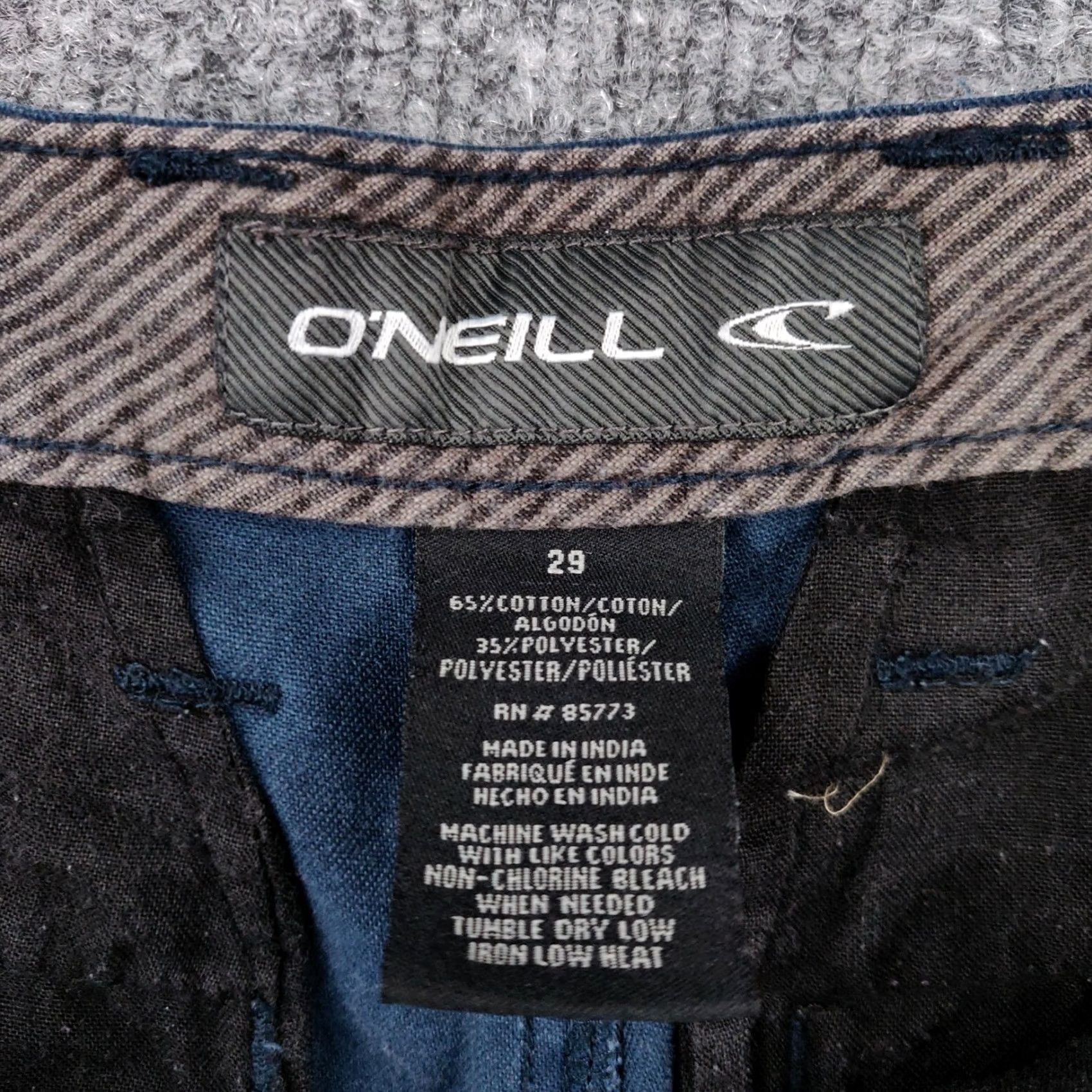 O'Neill O'Neill Shorts Mens 29 Blue Chino Bermuda Mid Rise Casual Size US 29 - 3 Thumbnail