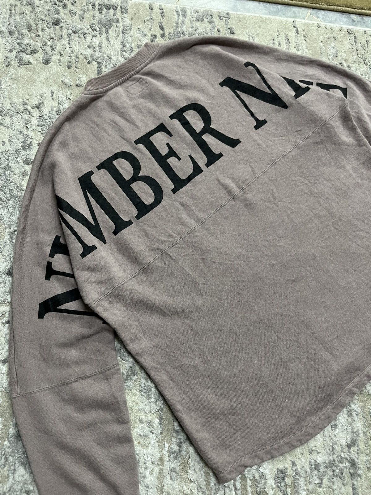 Number (N)ine Number Nine Back Logo Spellout Crewneck Sweatshirt Size US L / EU 52-54 / 3 - 8 Thumbnail