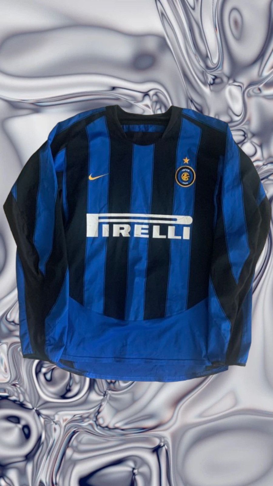 Nike Authentic Inter Milan Home Jersey 2004 Size US L / EU 52-54 / 3 - 1 Thumbnail