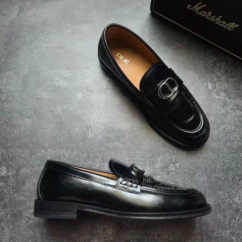 Dior Dior Granville Metal CD Buckle Loafers. Size US 9.5 / EU 42-43 - 5 Thumbnail