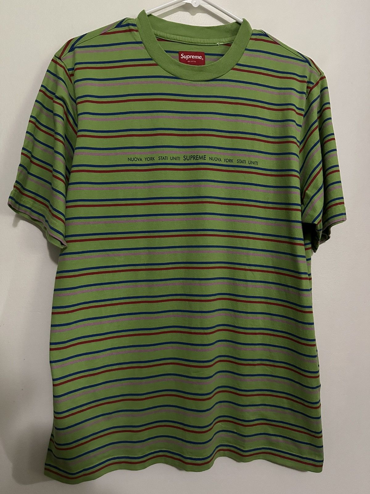 Supreme Stati Uniti hot Stripe Tee