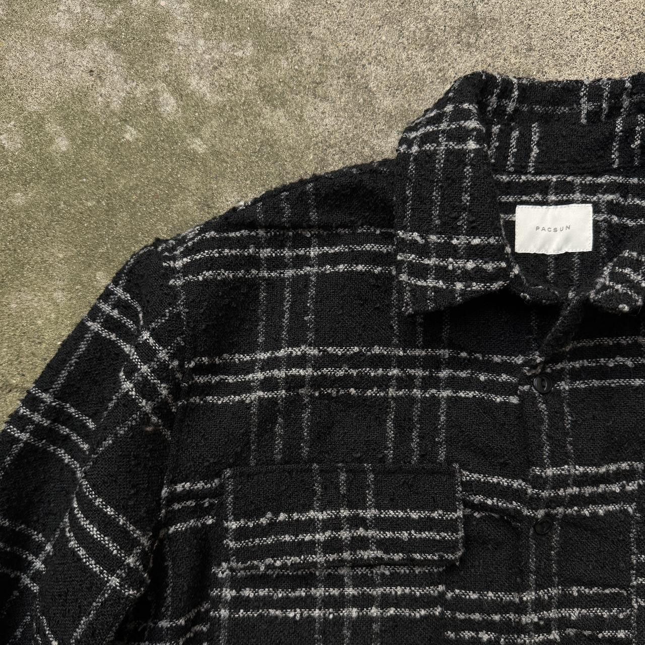 Pacsun black white woven plaid flannel jacket shacket Size US M / EU 48-50 / 2 - 4 Thumbnail