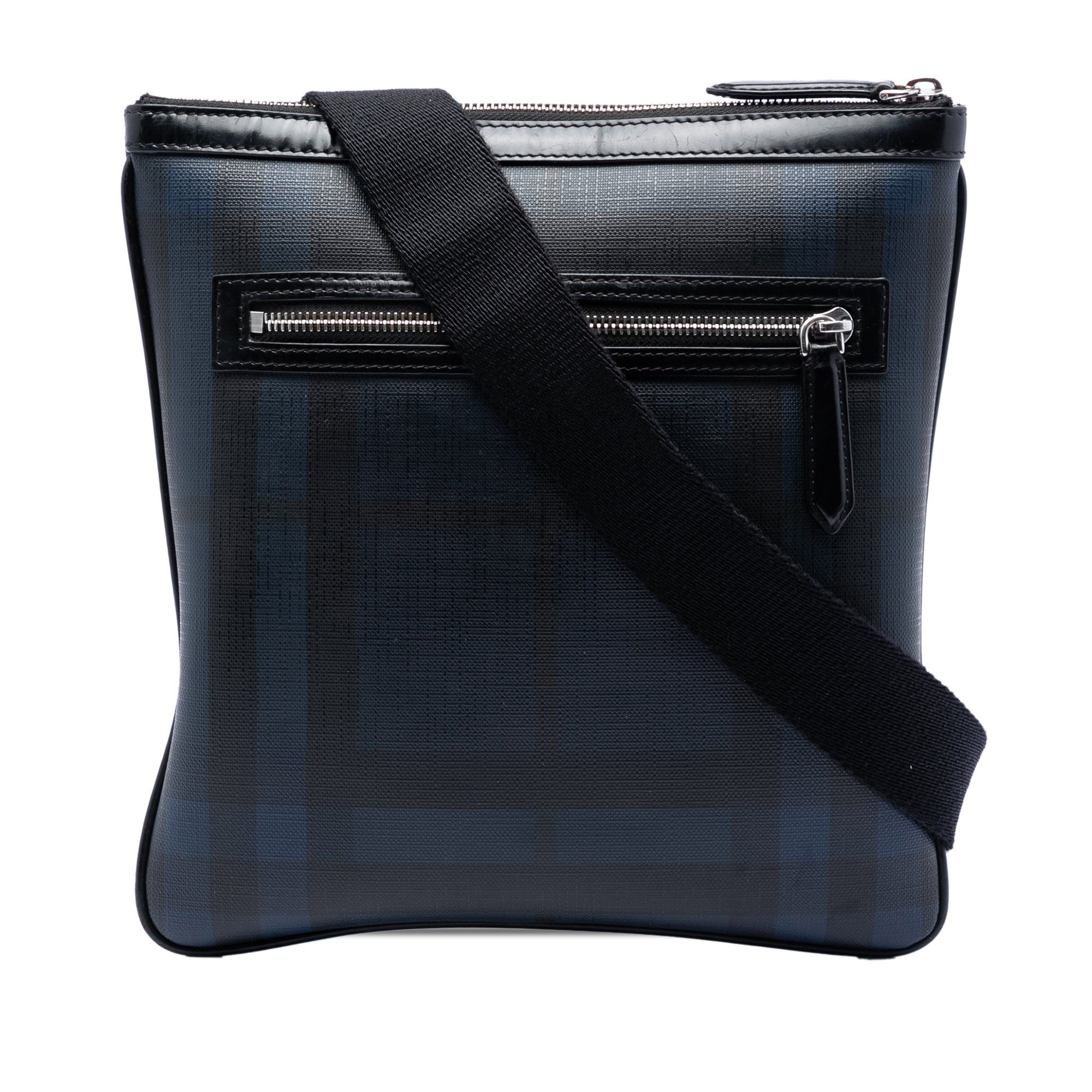 Burberry Smoke Check Coated Canvas Beckley Crossbody Size ONE SIZE - 1 Thumbnail