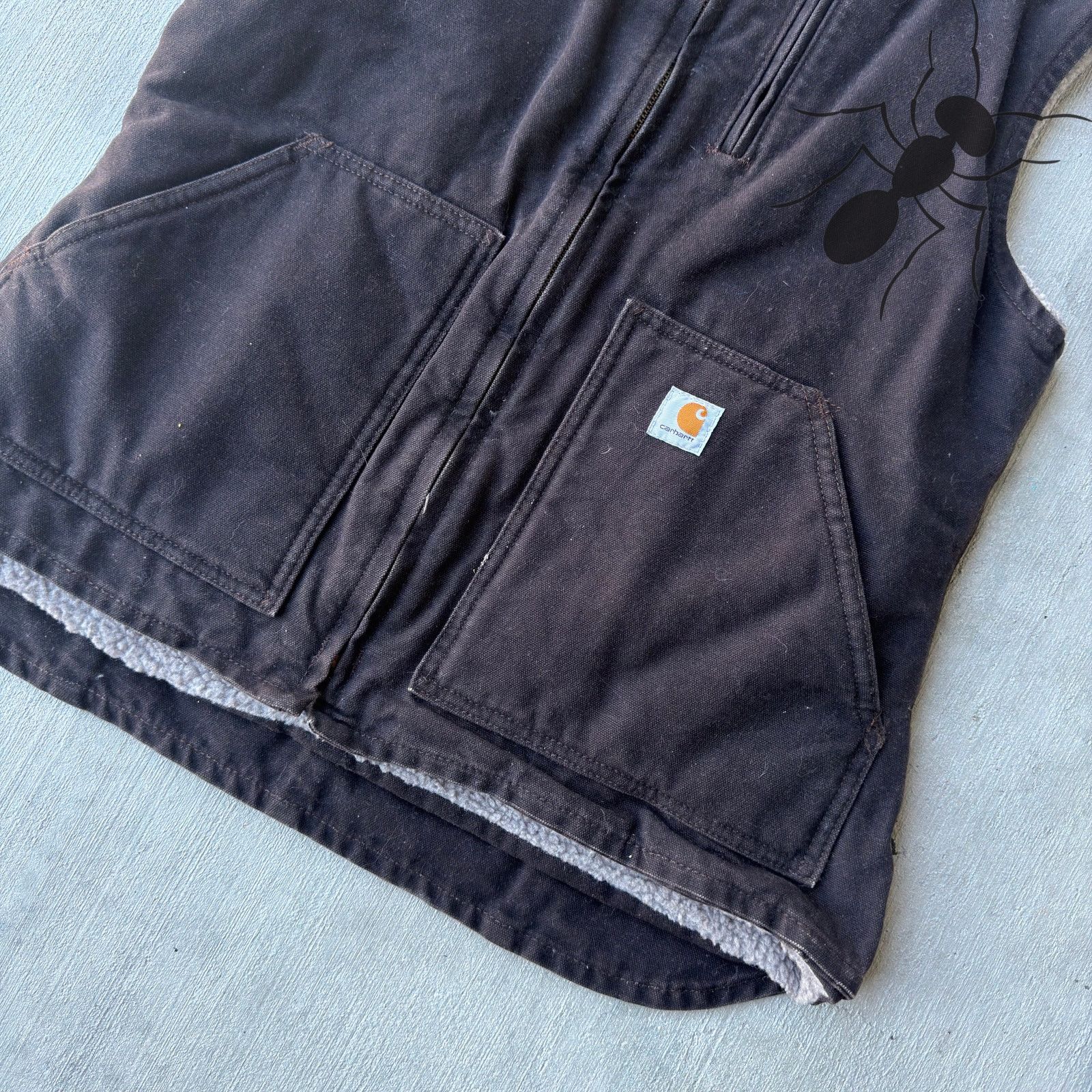 Carhartt × Vintage Carhartt WOMENS WV001 DKB brown work wear vest Size US S / EU 44-46 / 1 - 2 Thumbnail