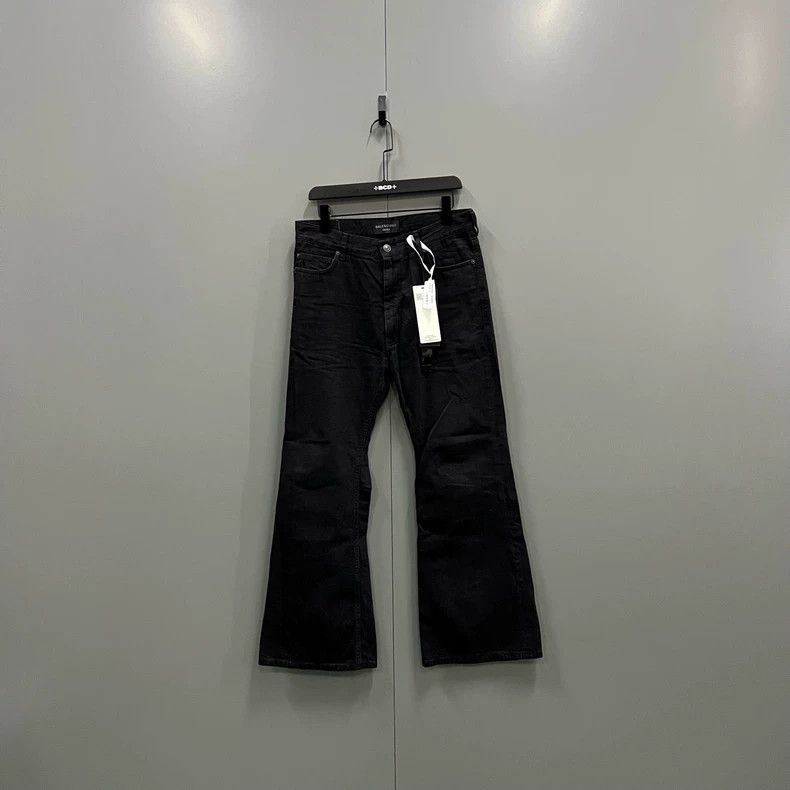 Balenciaga Balenciaga size L Black denim trousers Size US 27 - 1 Thumbnail