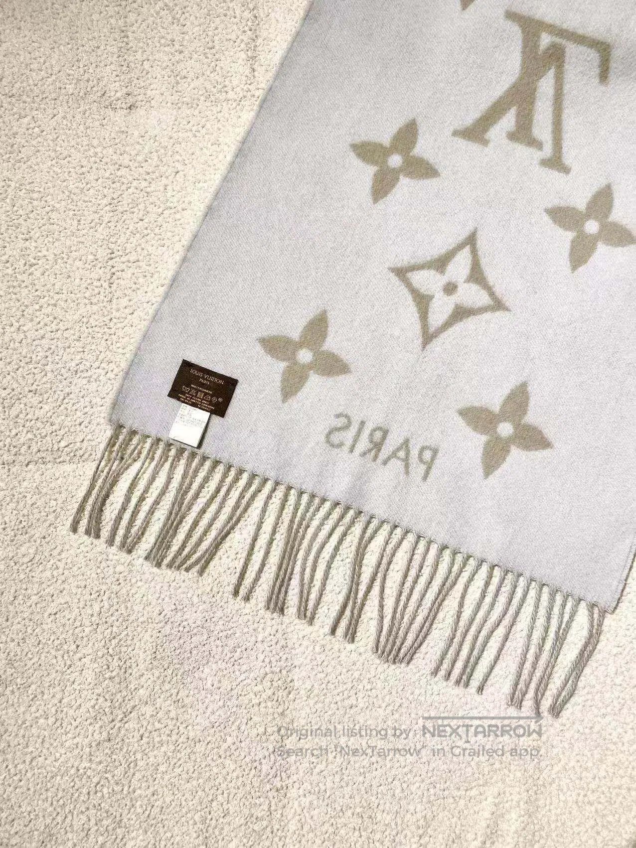 Louis Vuitton Louis Vuitton Presbyon full of printed cashmere scarf| Size ONE SIZE - 6 Thumbnail