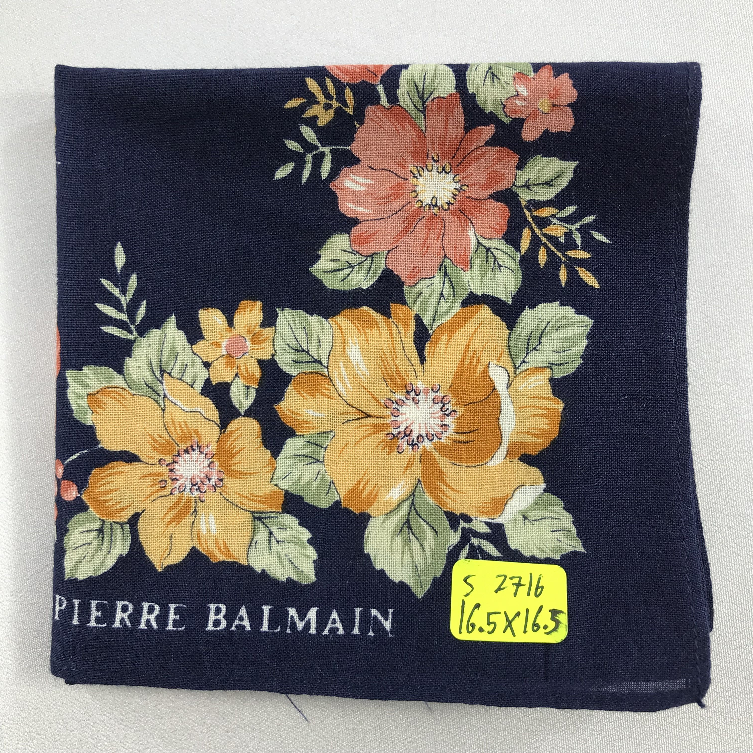 Pierre Balmain × Vintage Pierre Balmain Bandana / Handkerchief / Neckerchief -S2716 Size ONE SIZE - 5 Thumbnail