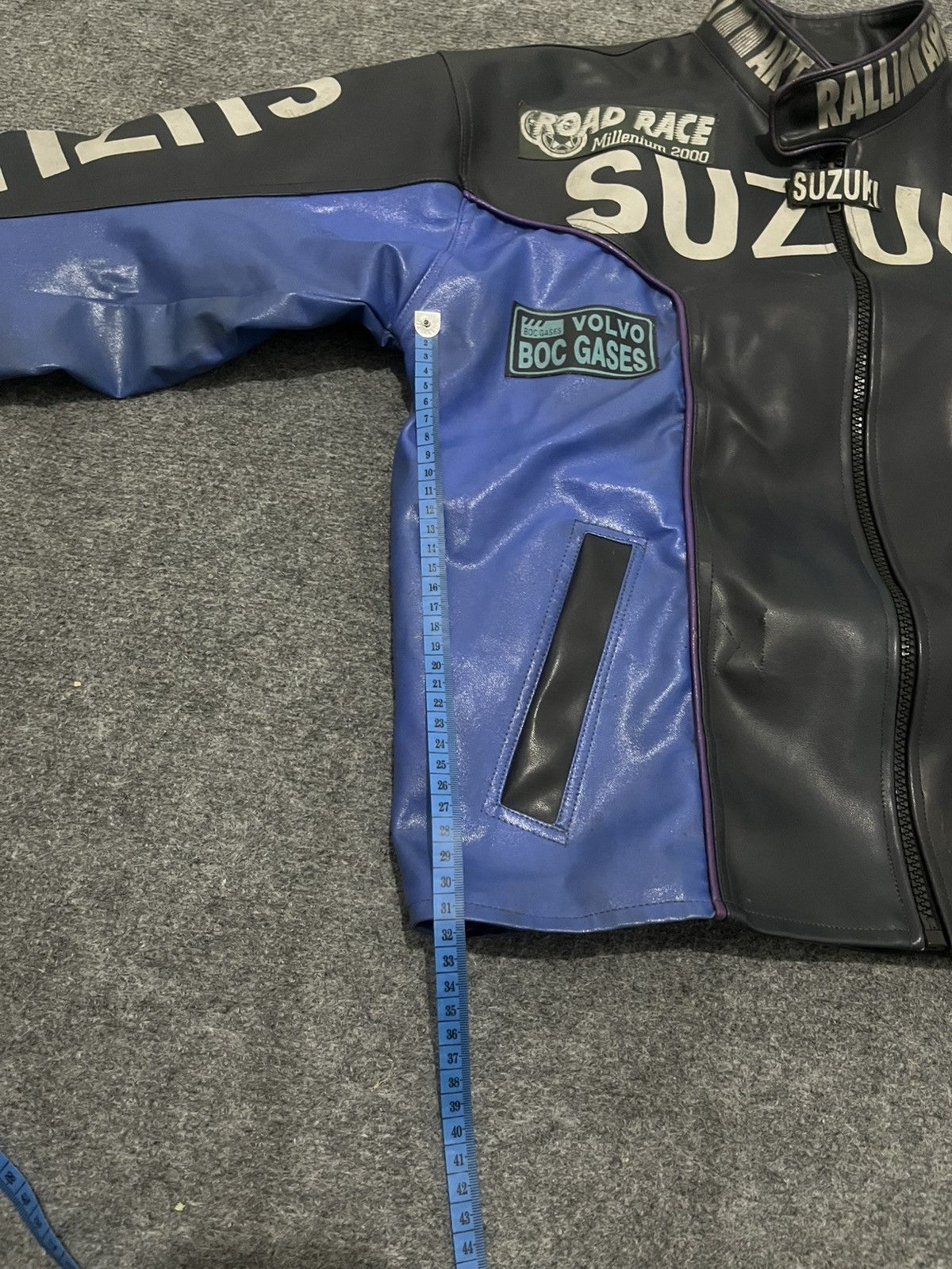 Vintage Fin Fin 2000s Racing Motorcycles Vintage Leather Jacket Size US S / EU 44-46 / 1 - 15 Thumbnail