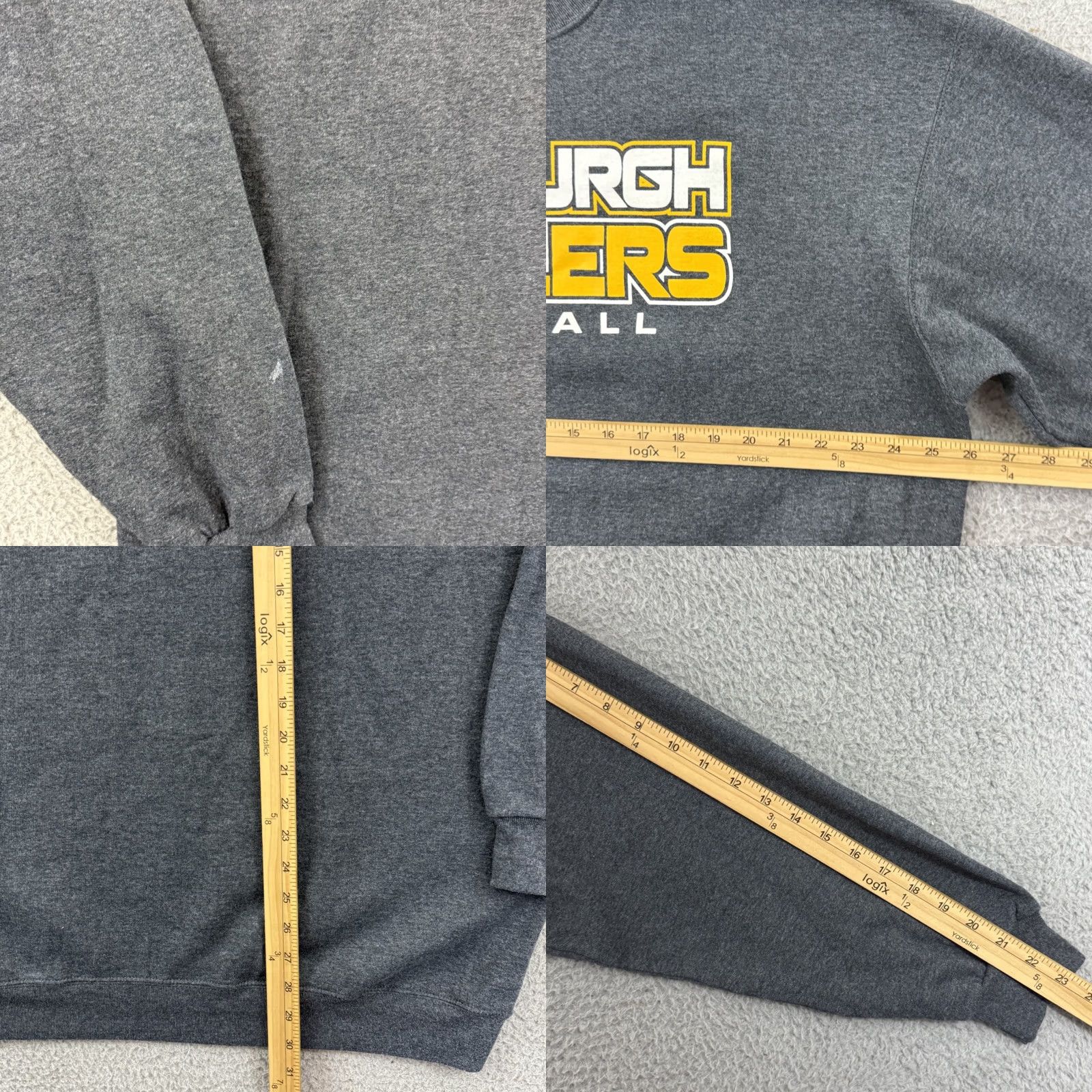 NFL VINTAGE Pittsburgh Steelers Sweatshirt Mens XL Gray NFL Sport Pullover Size US XL / EU 56 / 4 - 8 Thumbnail