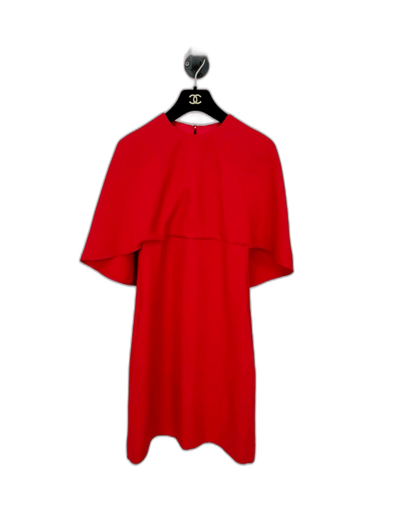 Valentino Valentino Red Wool Silk Dress Size 38 Size M / US 6-8 / IT 42-44 - 1 Thumbnail
