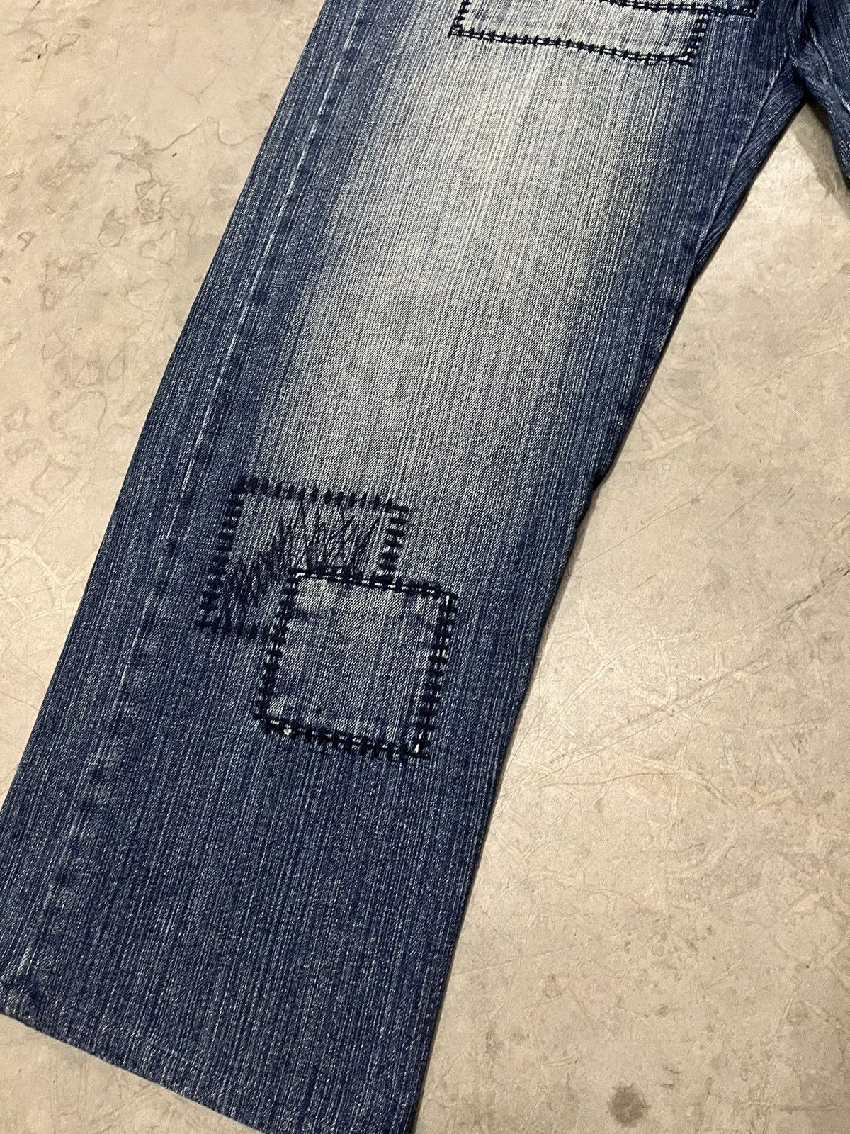 Akademiks akdemiks baggy patchwork shashiko boro denim Size US 34 / EU 50 - 10 Thumbnail