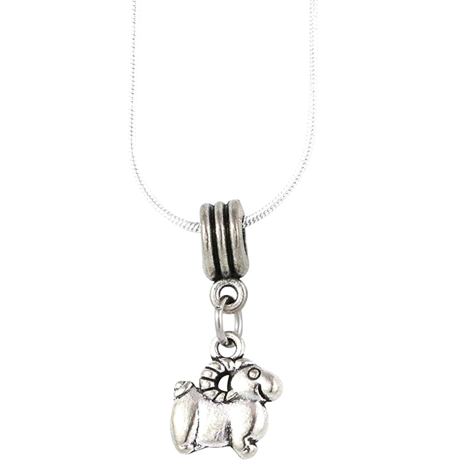 & Other Stories Ram Mountain Goat (Cartoonish) Charm Snake Chain Necklace Size ONE SIZE - 1 Thumbnail