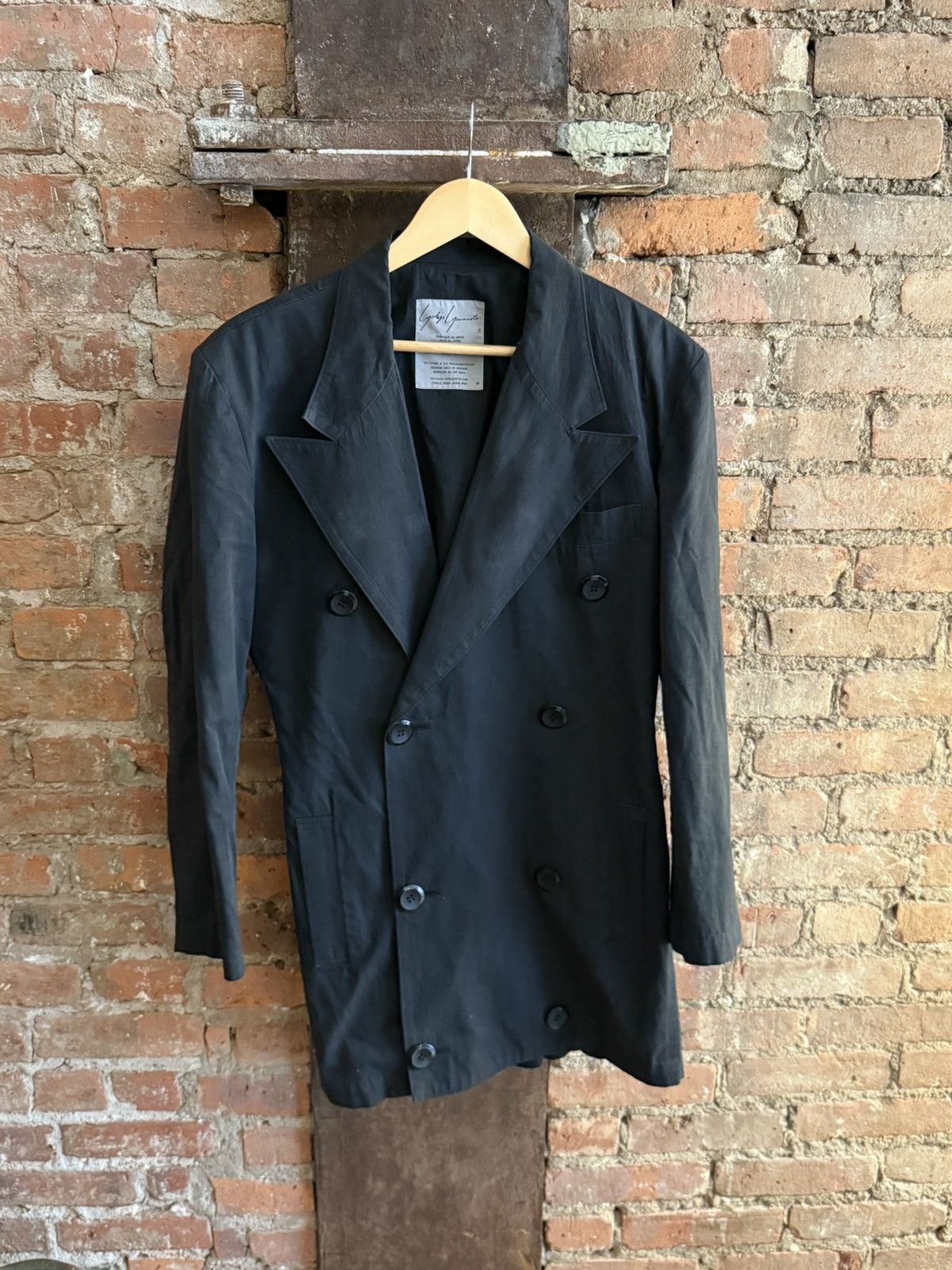 Yohji Yamamoto Vintage Yohji Cotton Tailored Jacket Size US M / EU 48-50 / 2 - 1 Thumbnail