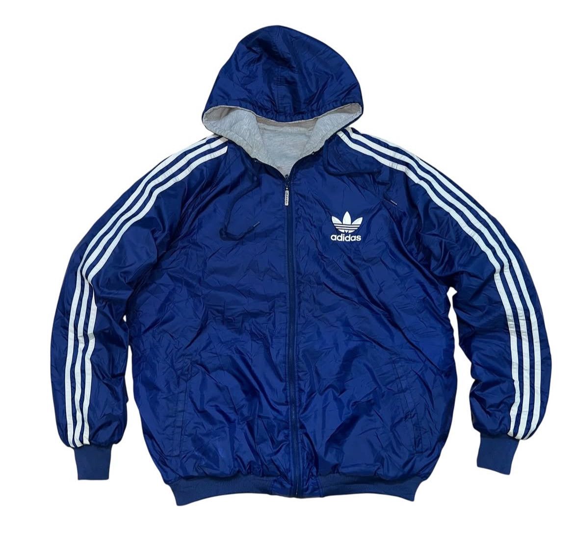 Adidas 90s Adidas Threefoil Embroidery Logo Reversible Jacket Size US XL / EU 56 / 4 - 1 Thumbnail