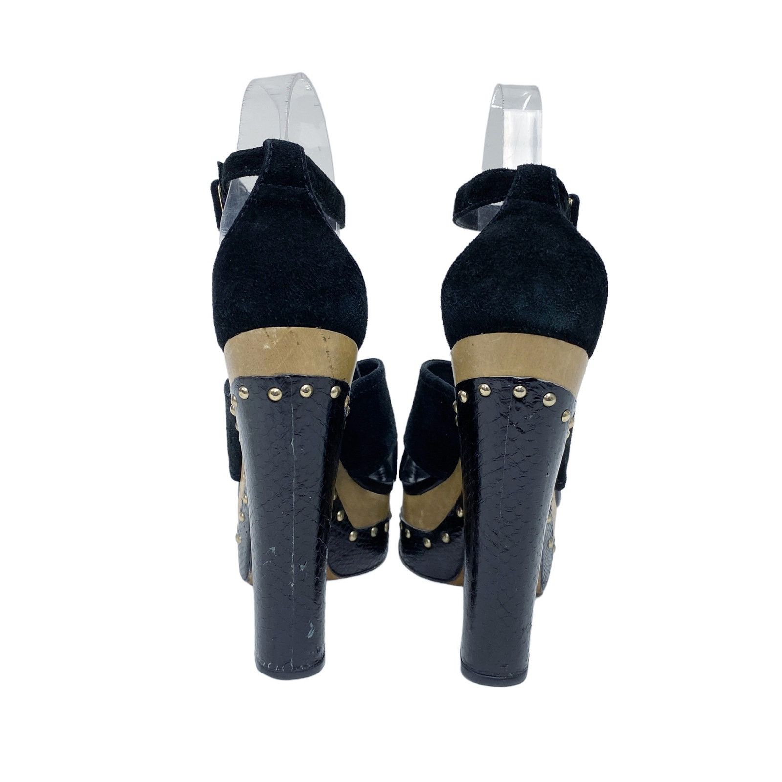 Alexandre Birman Alexandre Birman Peggy Suede Platform Clog Sandals Size US 7.5 / IT 37.5 - 8 Thumbnail