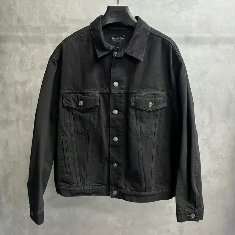 Balenciaga Balenciaga size 36 Black single-breasted denim jacket with Size US S / EU 44-46 / 1 - 1 Thumbnail