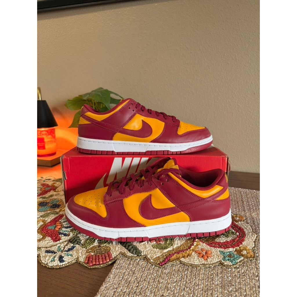 Nike Nike Dunk Low Midas Gold Rough Red White Yellow Team USC SB Size US 13 / EU 46 - 1 Thumbnail