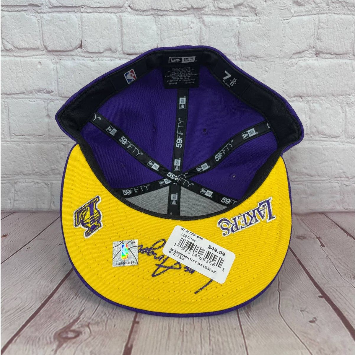 New Era New Era 59Fifty Identity NBA Los Angeles Lakers Fitted Hat Size ONE SIZE - 7 Thumbnail