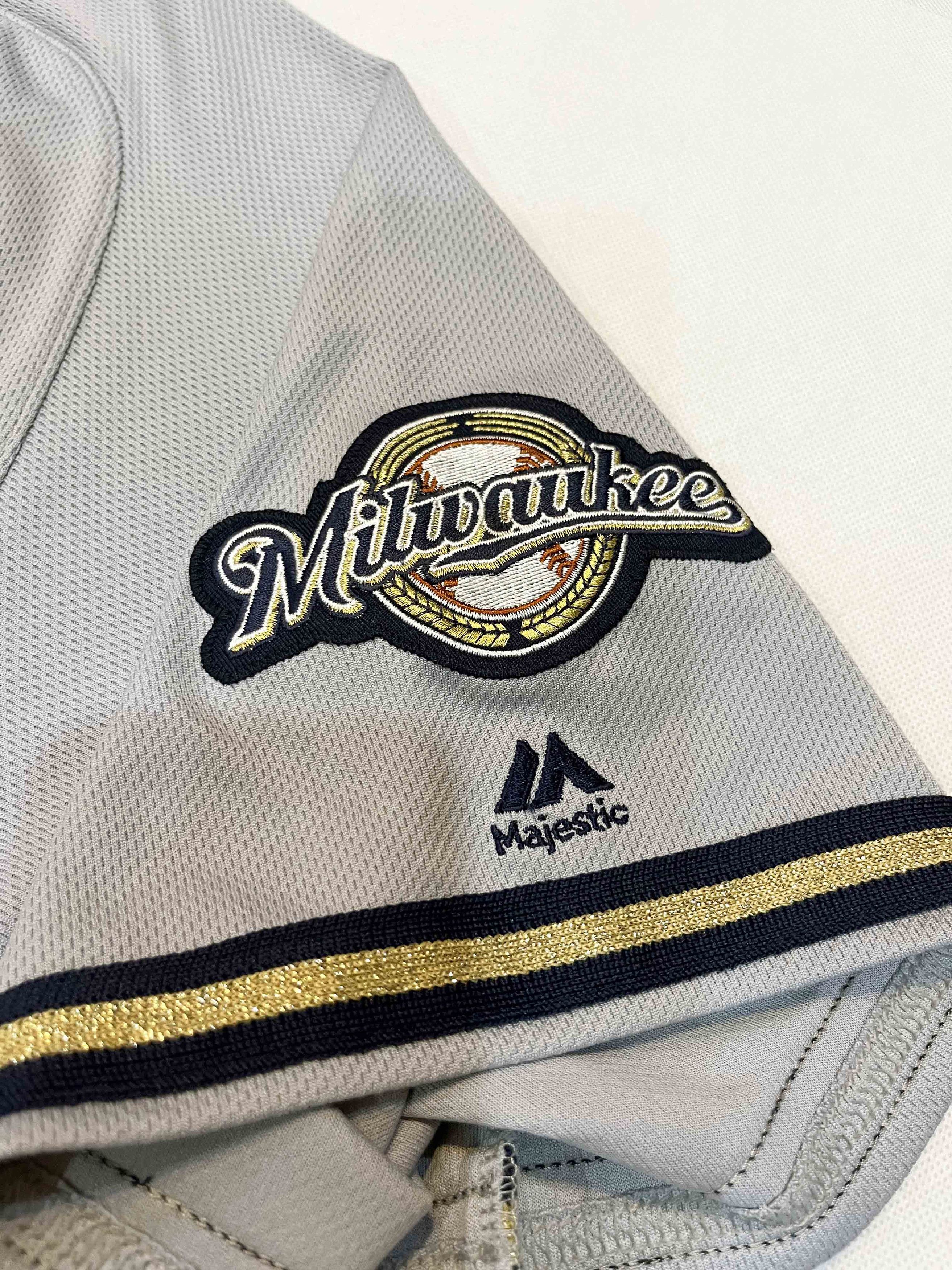 Majestic Majestic 2016 MLB Milwaukee Brewers JIMMY NELSON #52 Jersey Size US XL / EU 56 / 4 - 3 Thumbnail