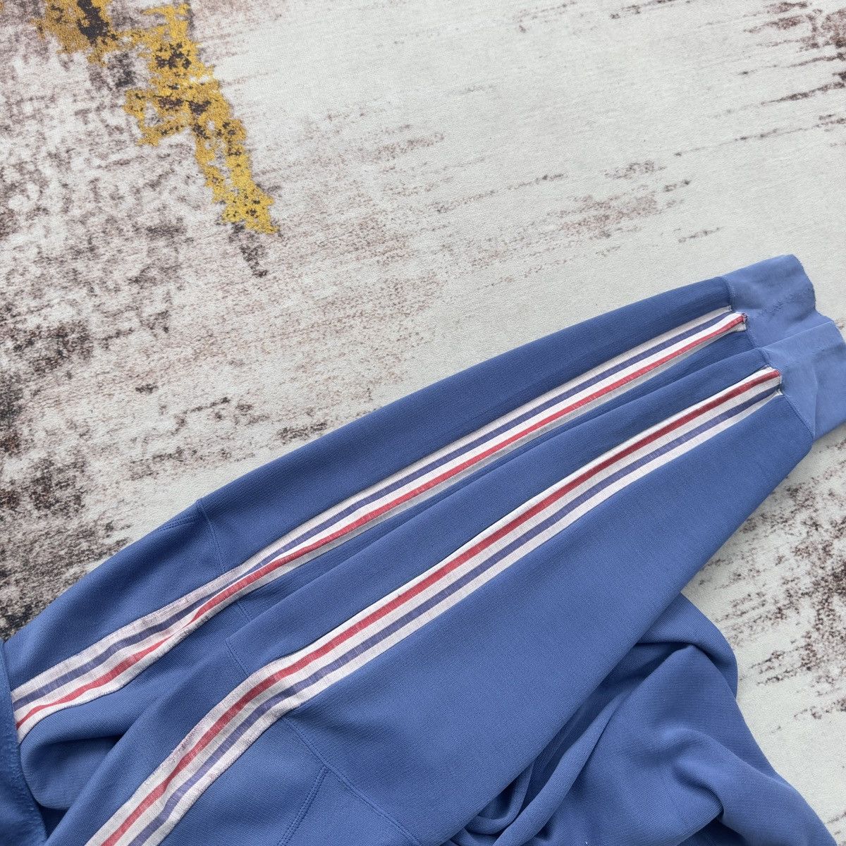 Adidas VINTAGE ADIDAS DESCENTE 3-STRIPES RUGBY SHIRT 1980s BLUE Size US L / EU 52-54 / 3 - 10 Thumbnail