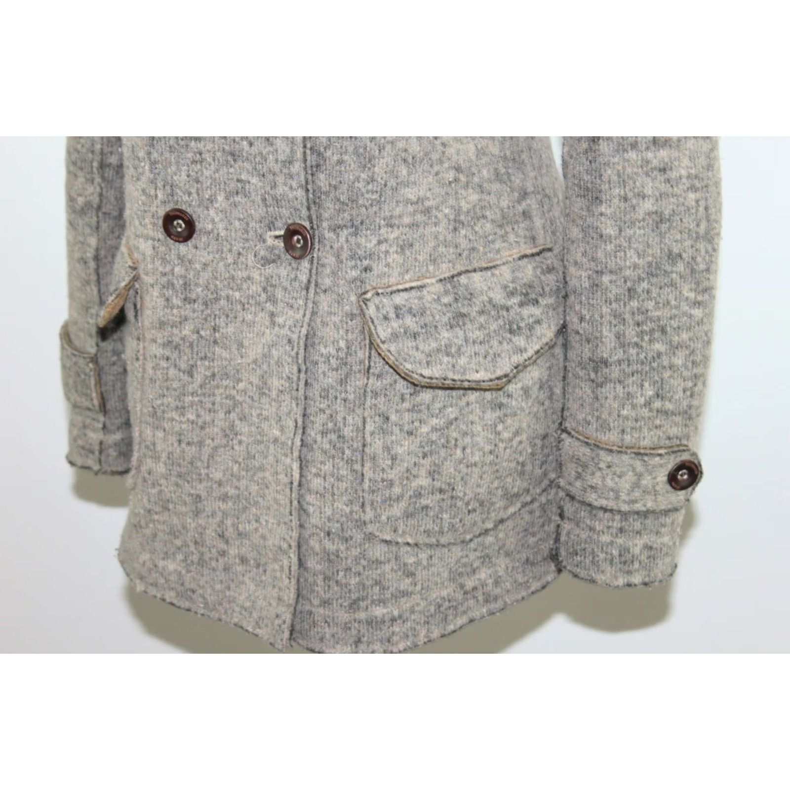 Trussardi Trussardi Jeans Overcoat Wool Beige Size 44 Adults Womens Size 30" / US 8 / IT 44 - 3 Thumbnail