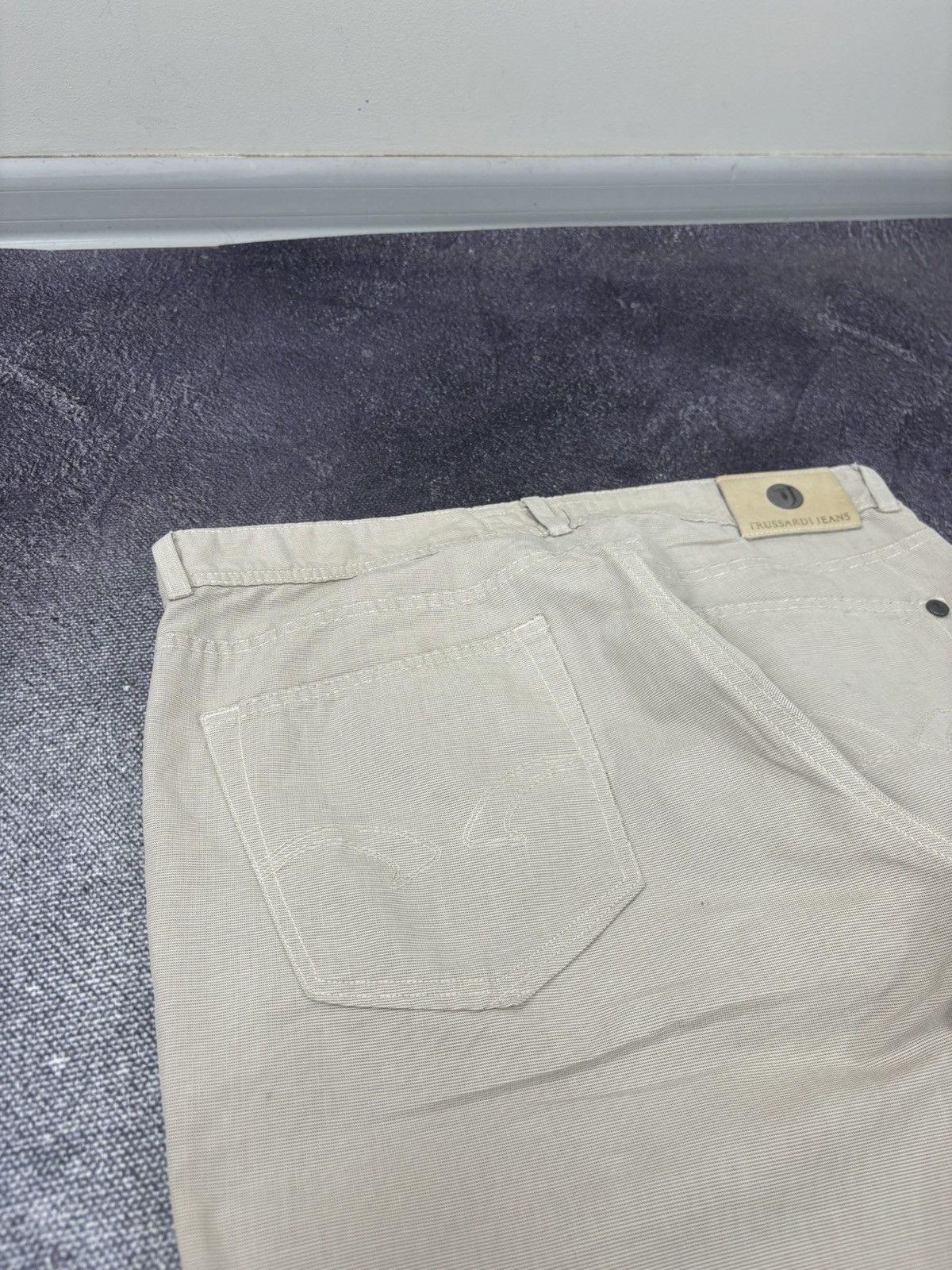Trussardi × Vintage Vintage Trussardi Men’s Slim Straight Fit Luxury Pants Jeans Size US 33 - 8 Thumbnail