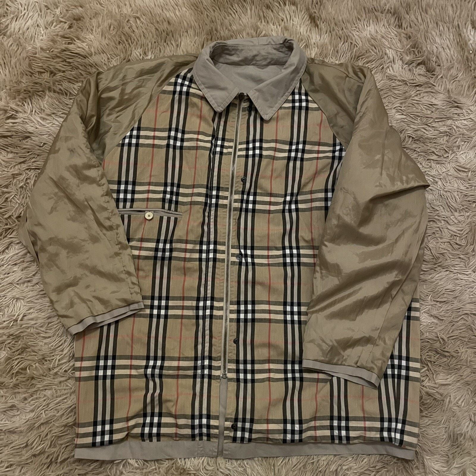 Burberry vintage burberry winter jacket nova check cotton MADE in UK Size US XL / EU 56 / 4 - 13 Thumbnail