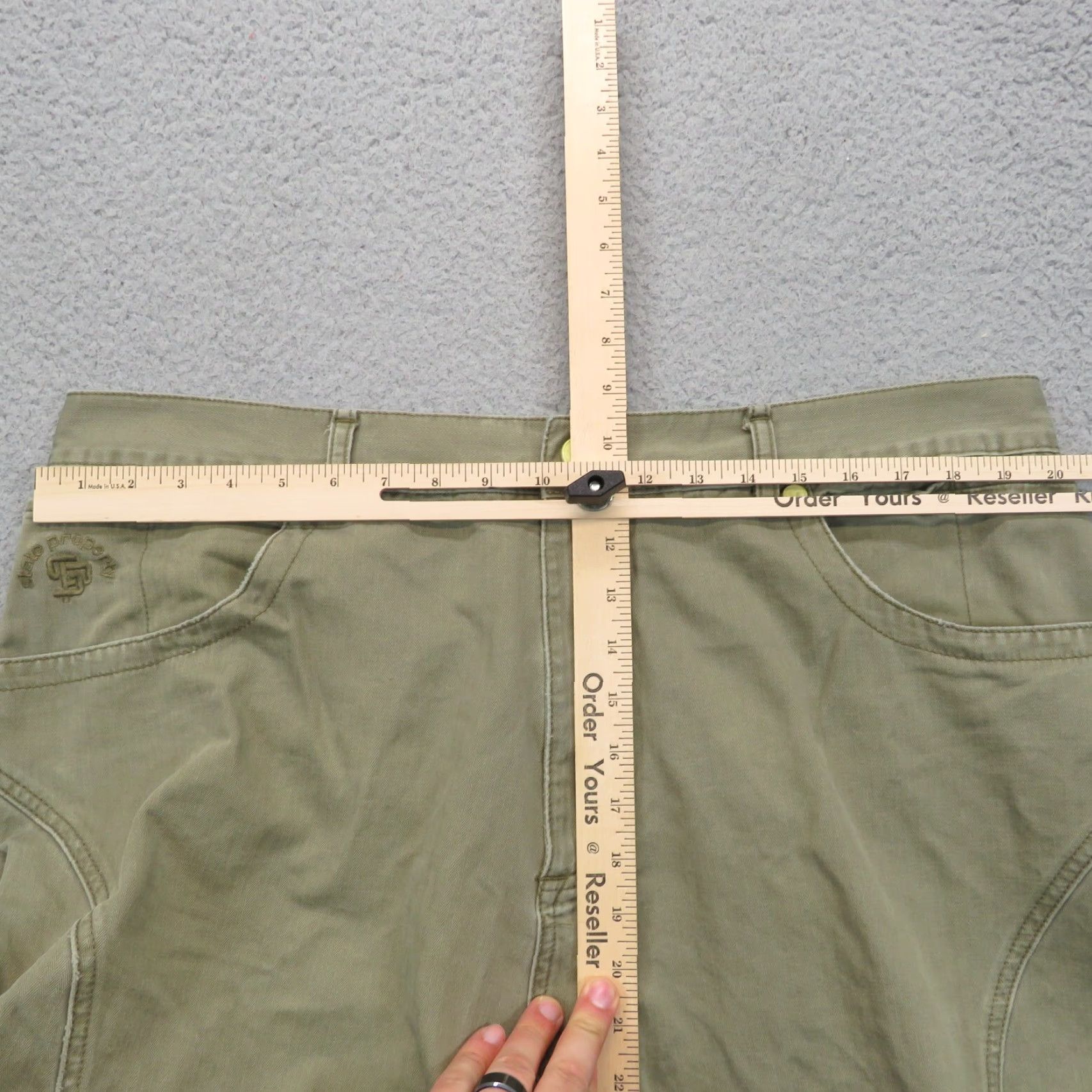 Vintage VINTAGE State Property Shorts Mens 42 Baggy Y2K Cargo Rocawear Denim Green Skater Size US 40 / EU 56 - 6 Thumbnail