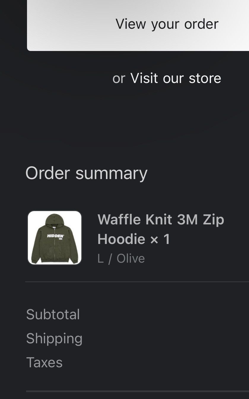HIDDEN HIDDEN NY Waffle Knit 3M Zip Hoodie Size US L / EU 52-54 / 3 - 4 Thumbnail