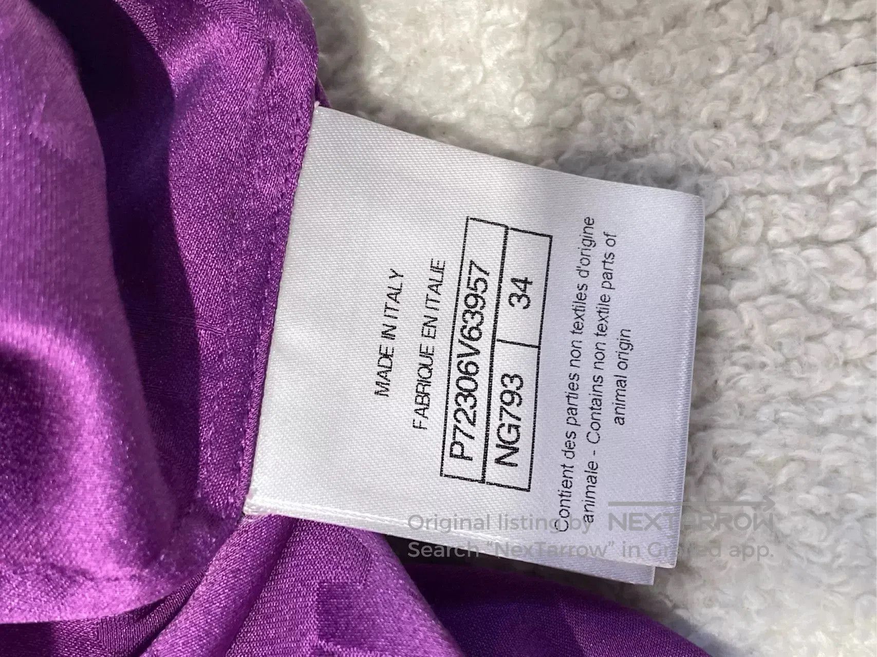 Chanel Chanel 22 Purple Sleeveless Letter Top. Size US XS / EU 42 / 0 - 5 Thumbnail