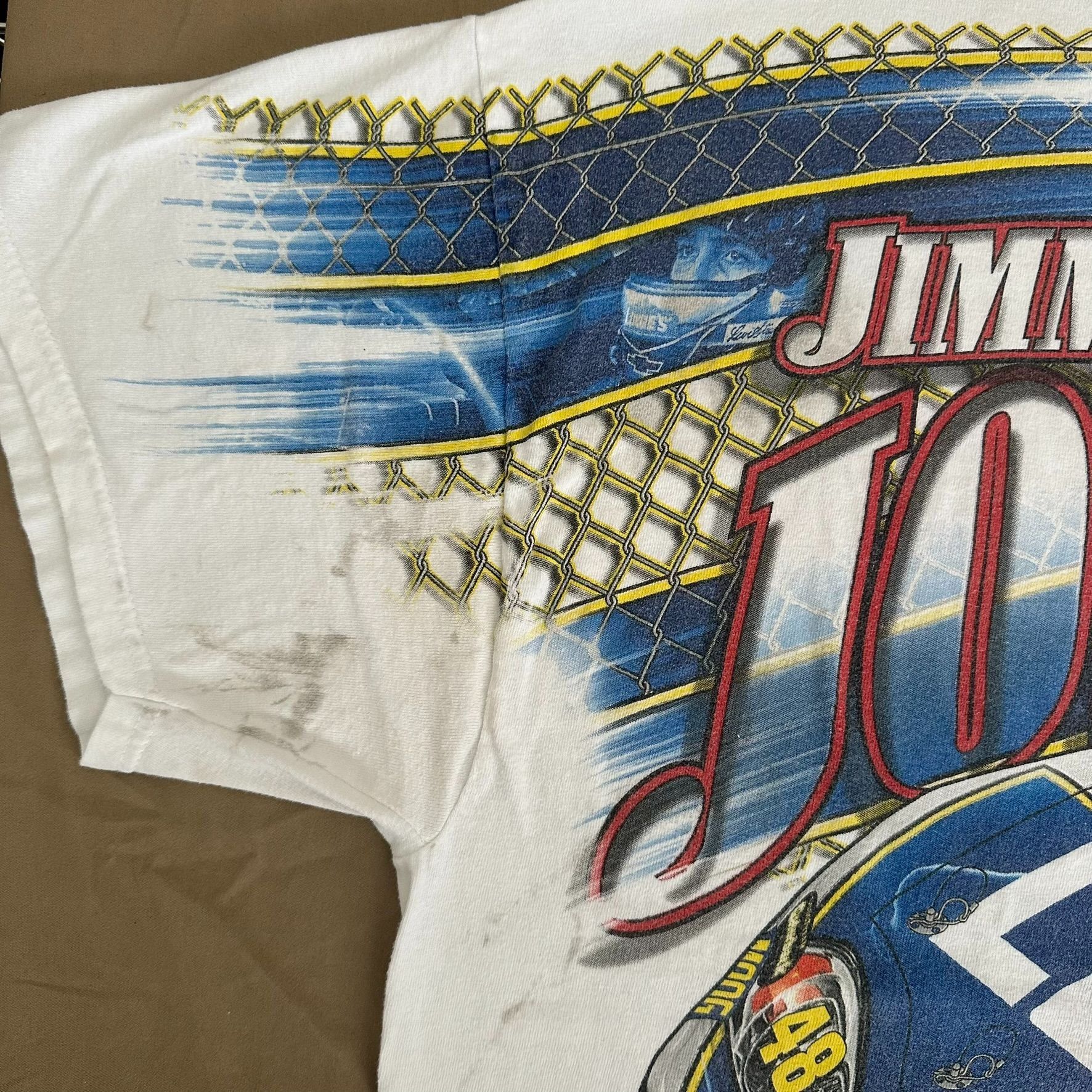 NASCAR Vintage Y2K NASCAR Jimmie Johnson Lowe's AOP T-Shirt All Ove Size US XXL / EU 58 / 5 - 4 Thumbnail