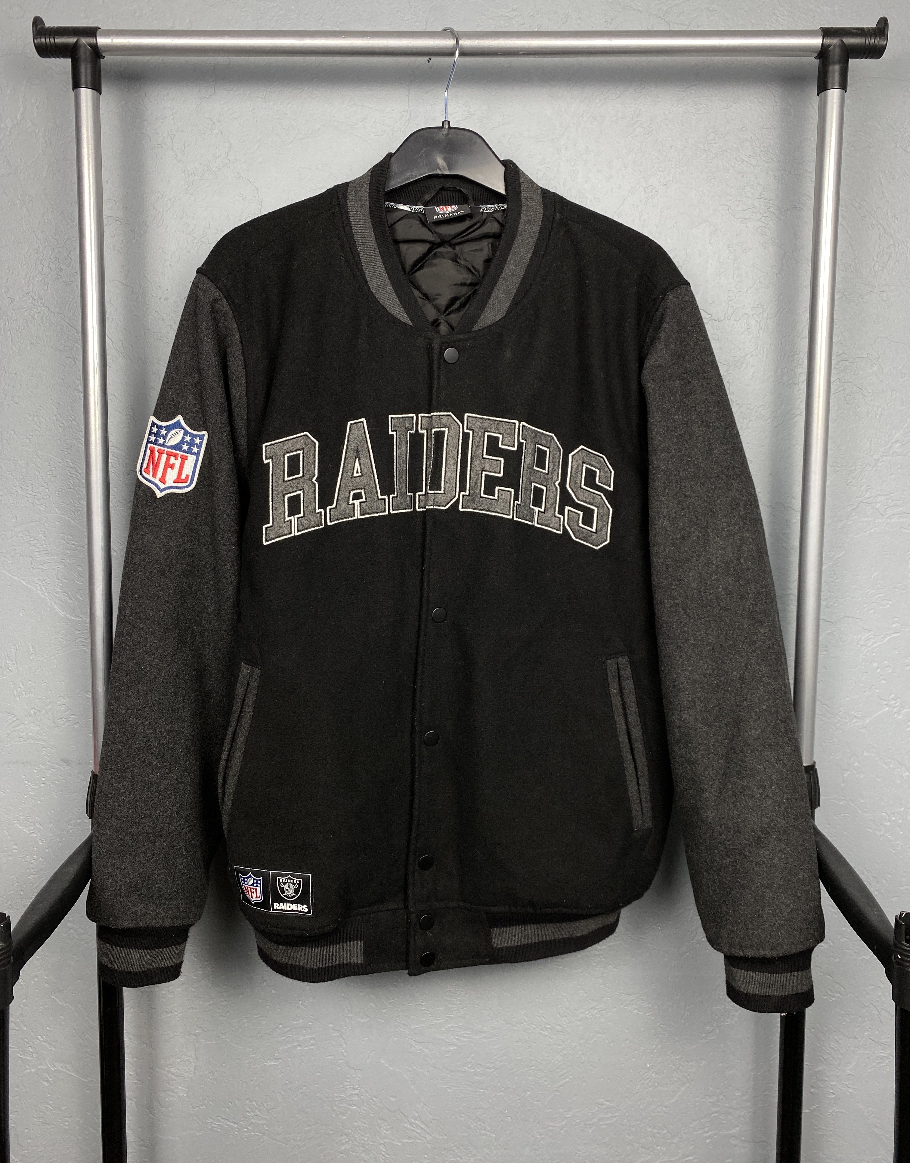 NFL Raiders NFL Wool Bomber Jacket Y2K Varsity Size US L / EU 52-54 / 3 - 3 Thumbnail