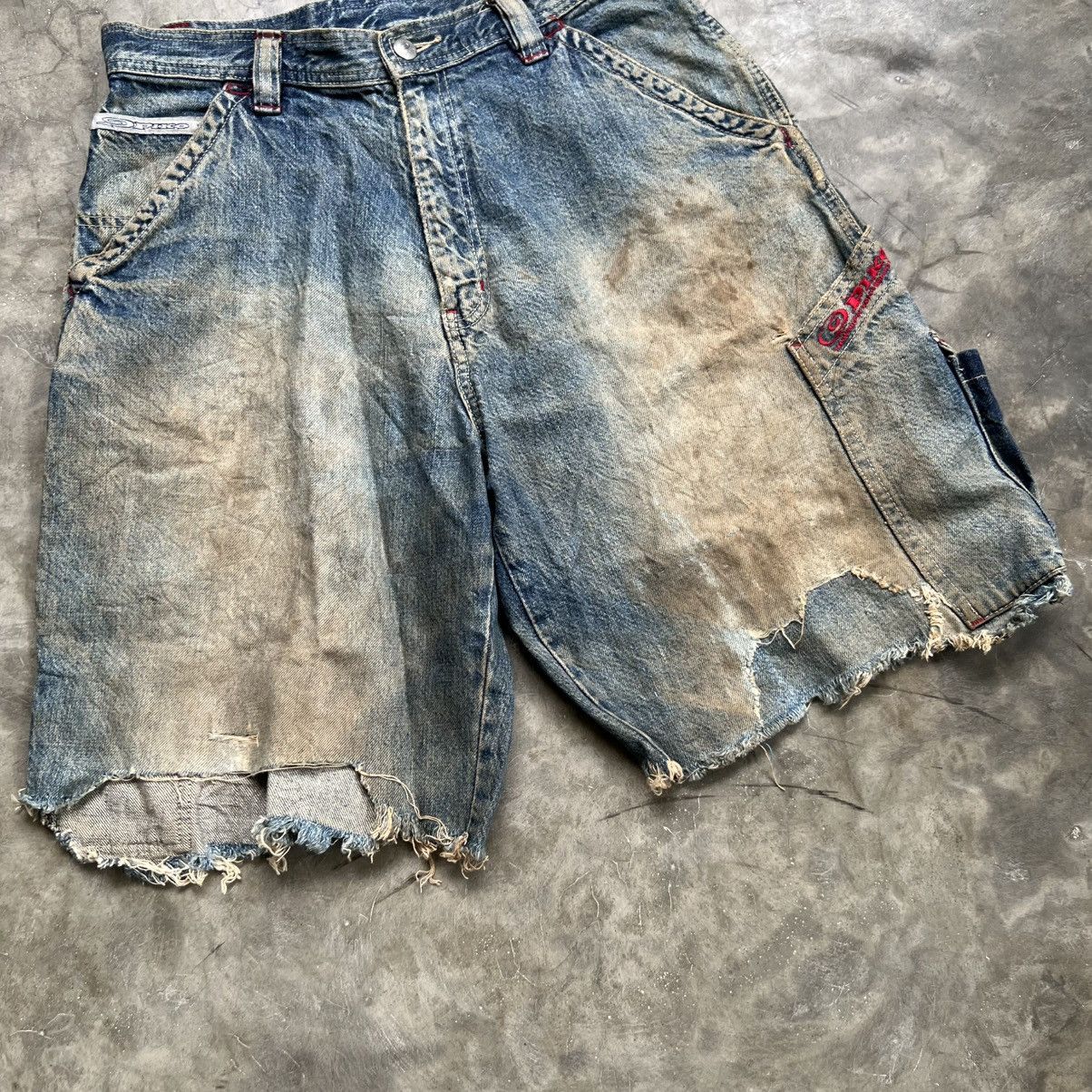 JNCO 2000s Piko Surf Jnco Style Distressed Carpenter Jort Jeans Size US 32 / EU 48 - 4 Thumbnail