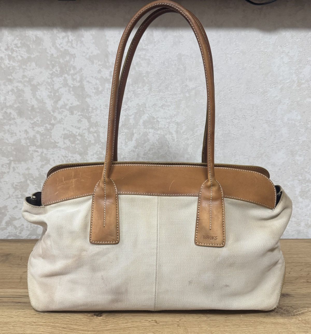 Tod's Tods Canvas Leather Tote Bag Size ONE SIZE - 2 Thumbnail