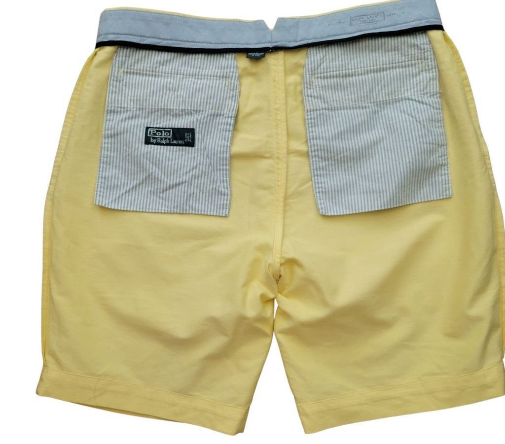 Ralph Lauren Ralph Lauren Men's Cotton Shorts Yellow Size 34 Inseam 10" Size US 34 / EU 50 - 6 Thumbnail