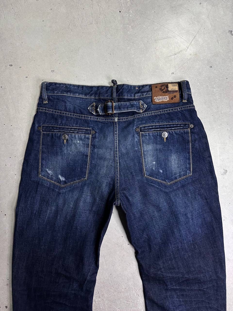 Dsquared2 Dsquared2 Dark Blue Denim Jeans Size 50 Italy Plaid Cuff Y2K Size US 34 / EU 50 - 4 Thumbnail