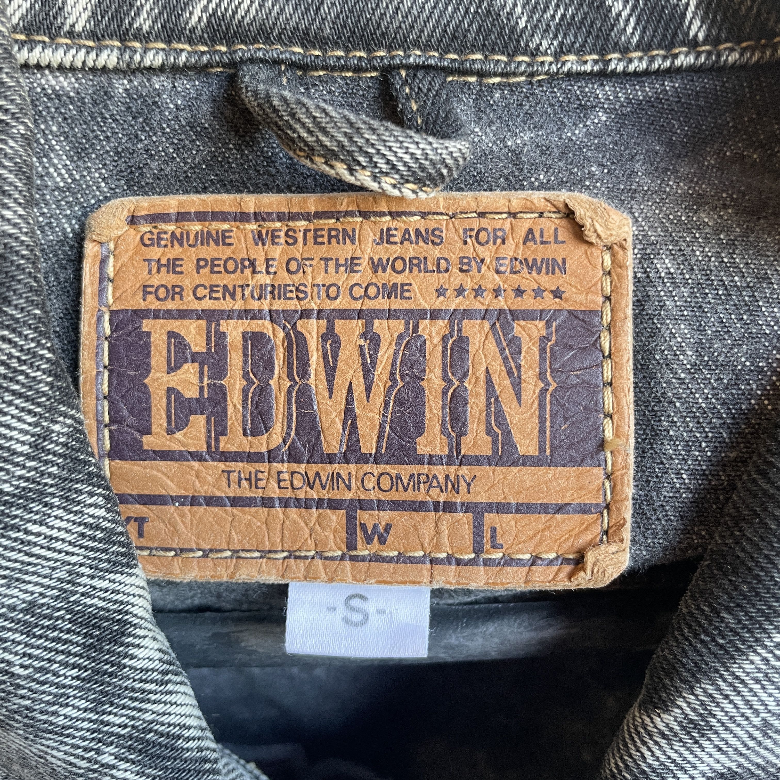 Edwin Edwin Bowie Rebel Rebel Made in Japan Vintage Denim Jacket Size US S / EU 44-46 / 1 - 10 Thumbnail