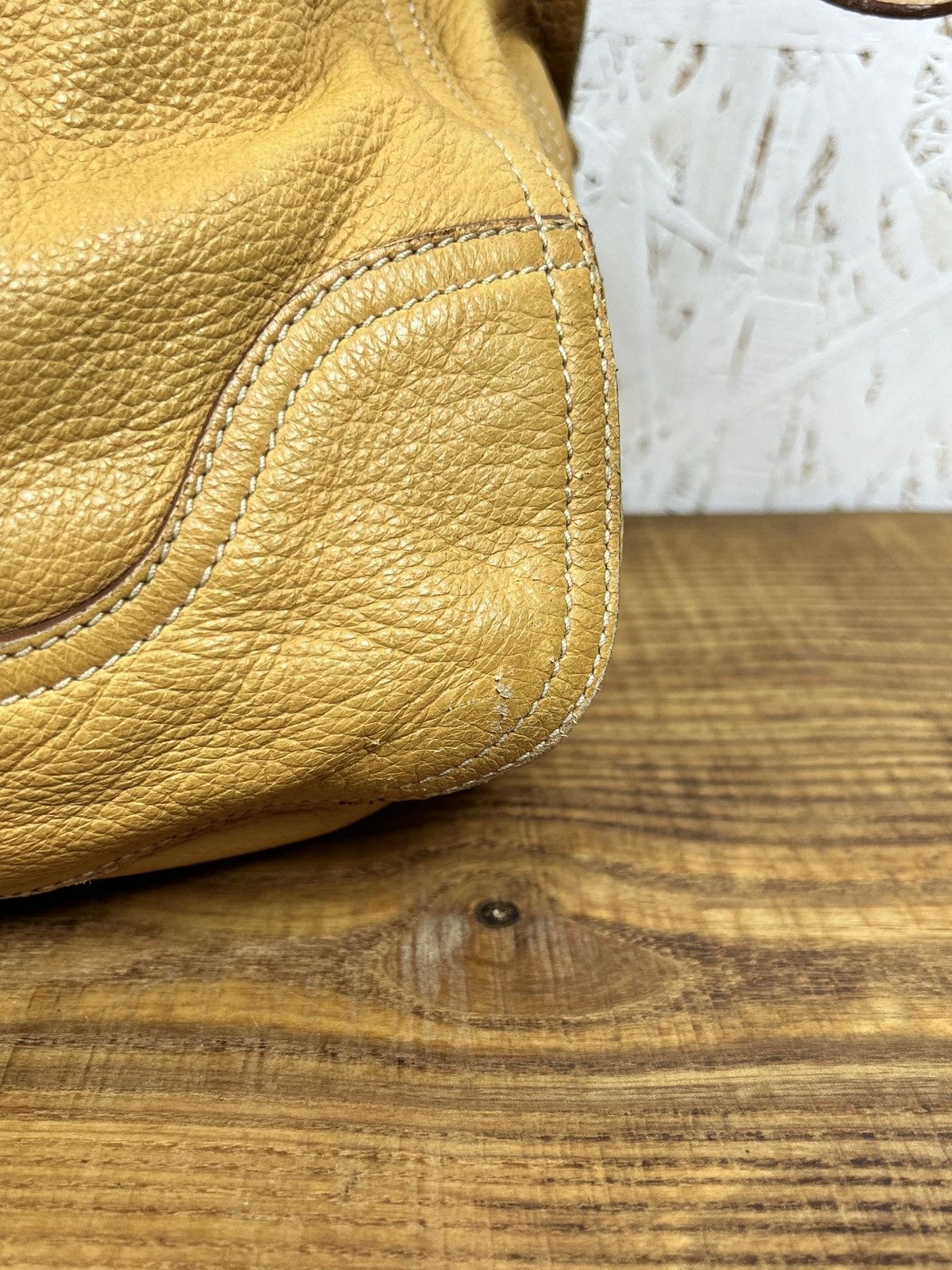 Prada Prada Deerskin Leather Handbag Shoulder Bag Size ONE SIZE - 10 Thumbnail