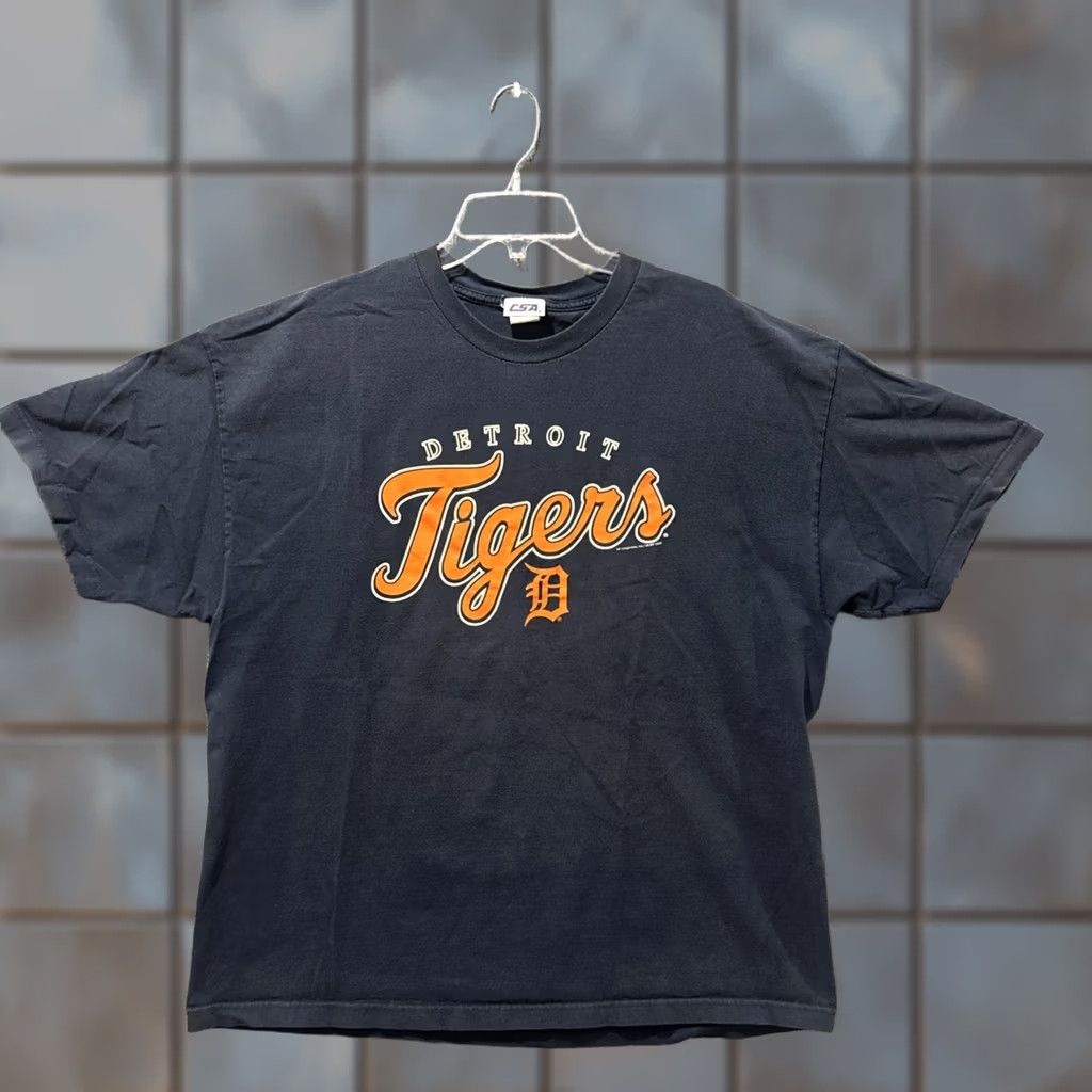 MLB Vintage MLB Detroit Tigers Baseball T-Shirt 2X Blue Short Sleeve 00’s Men’s Size US XXL / EU 58 / 5 - 1 Thumbnail