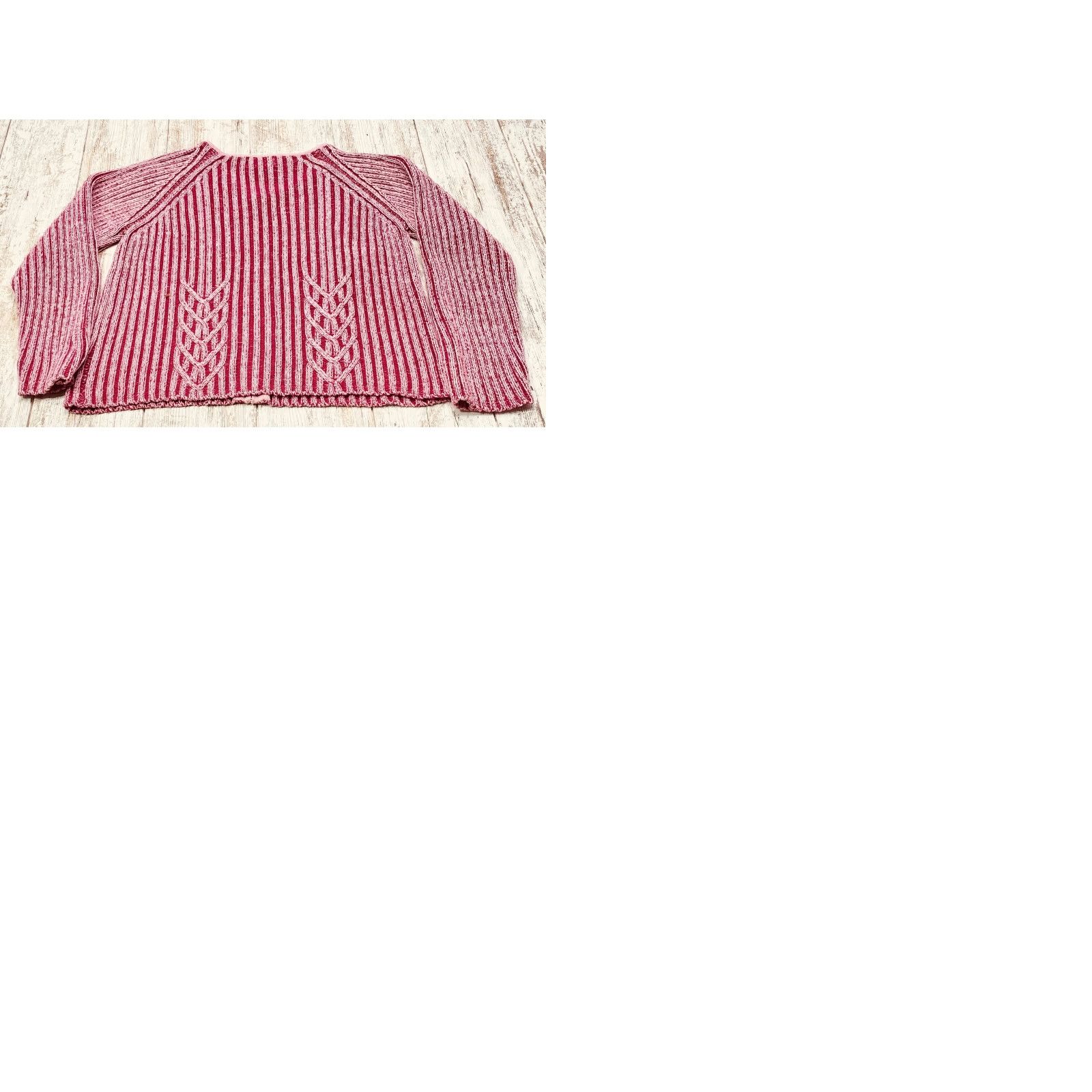Vintage VINTAGE Cabela's Women’s Cardigan Sweater 2XL Full Zip Cable Knit Pink Hong Kong Size XXL / US 16-18 / IT 52-54 - 9 Thumbnail