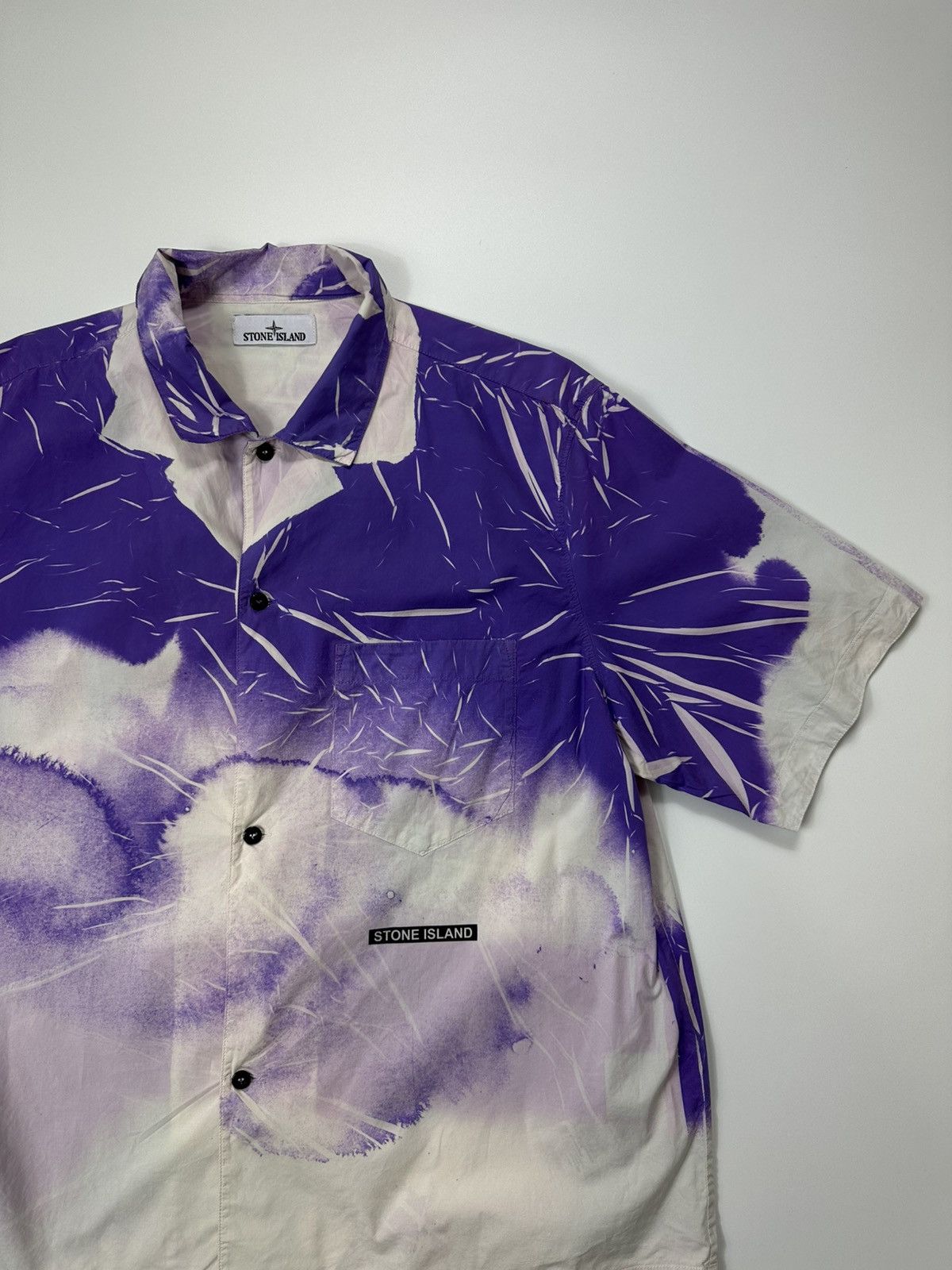 Stone Island Stone Island Abstract Print Shirt XL Size Men's Purple Size US XL / EU 56 / 4 - 5 Thumbnail