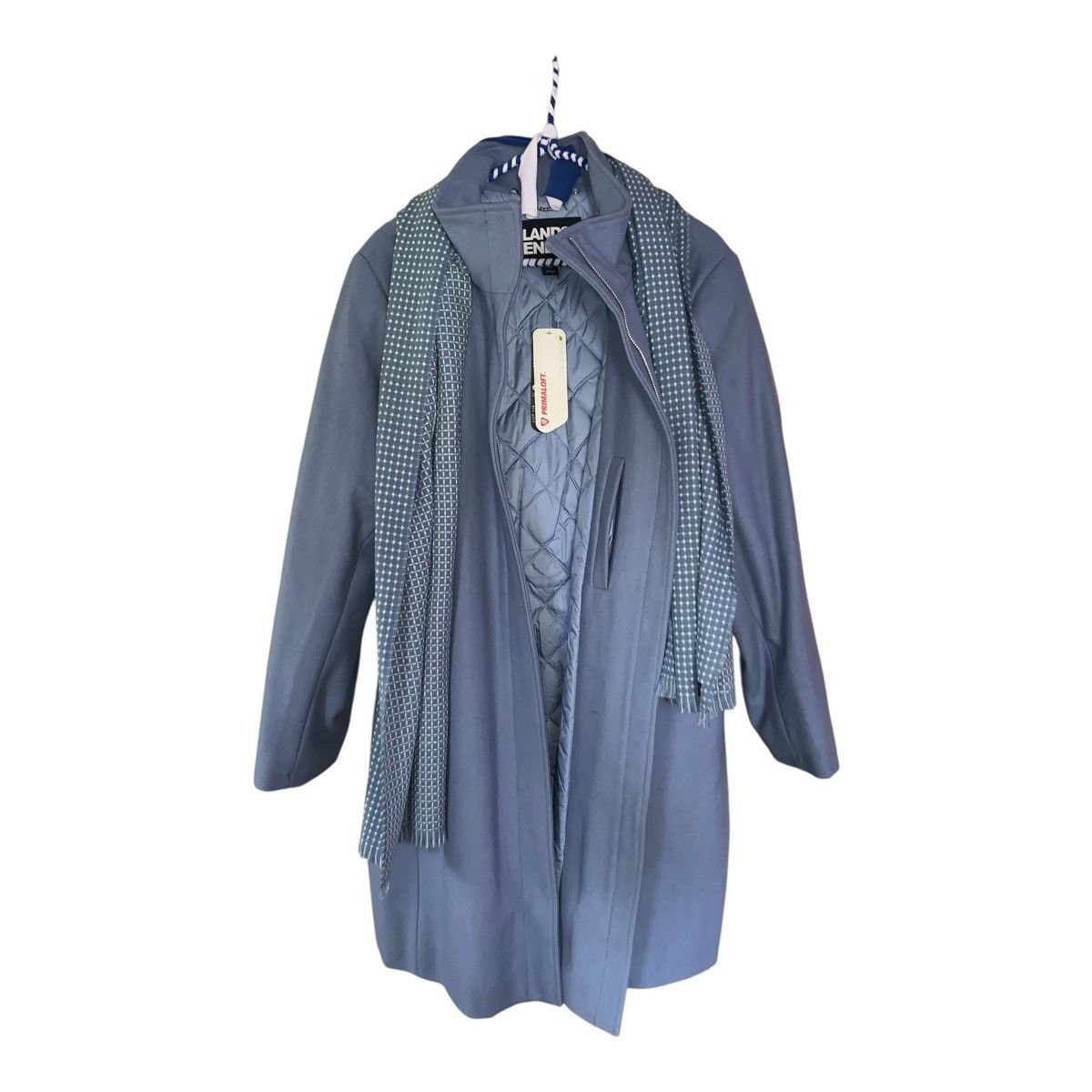 Lands' End New with tag Lands End Women Blue mid length coat size 18W Size XXL / US 16-18 / IT 52-54 - 3 Thumbnail