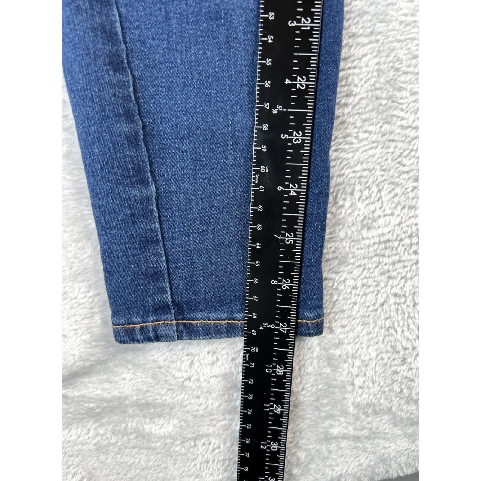 Zara Zara Skinny Jeans Womens Size 8 26x27 Blue Dark Wash City Preppy Slim Stretch Jeans Womens Size 8 blue City Jeans Size 30" / US 8 / IT 44 - 3 Thumbnail