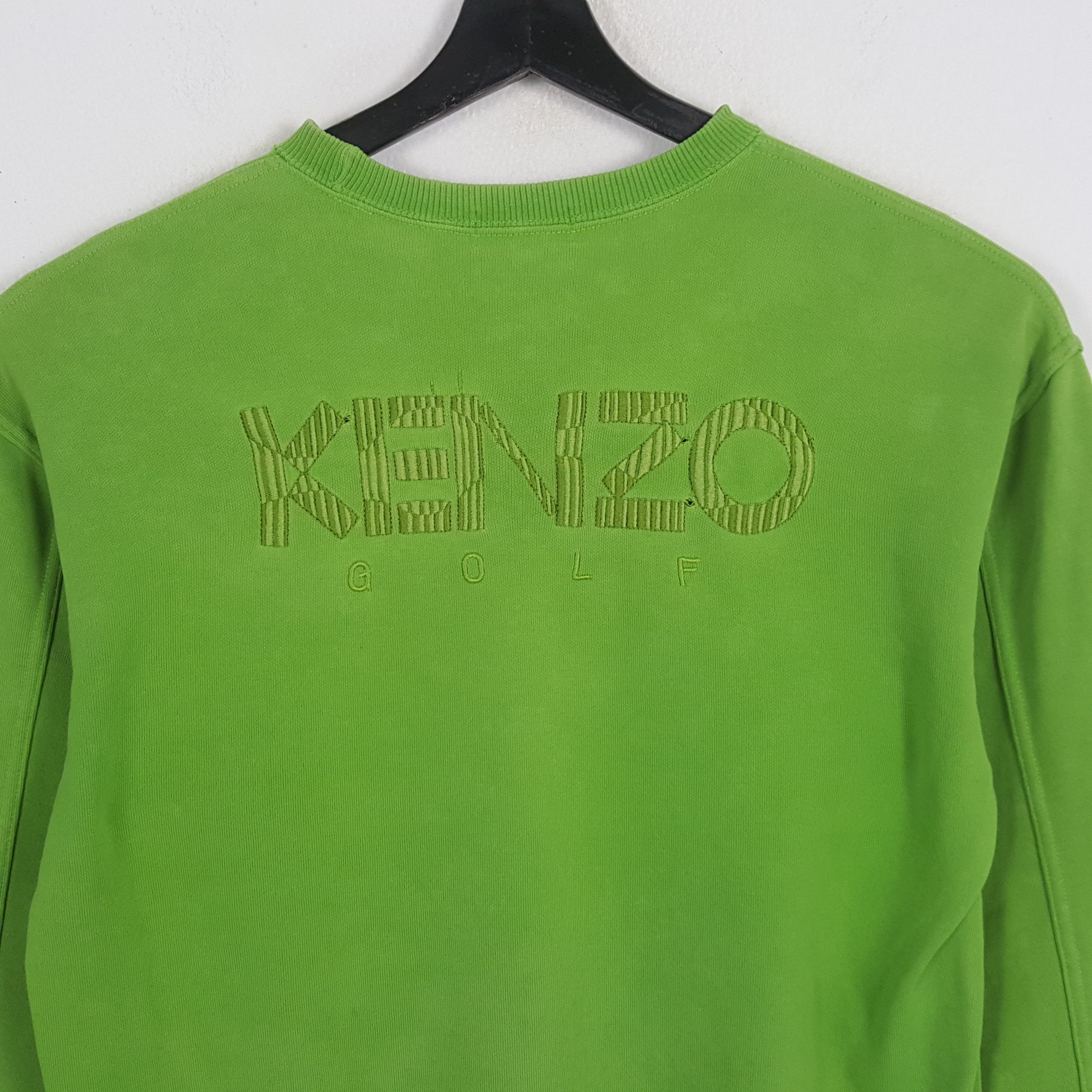 Japanese Brand × Kenzo × Vintage KENZO GOLF Japanese Brand Spellout Design Sweatshirt Size US M / EU 48-50 / 2 - 2 Thumbnail