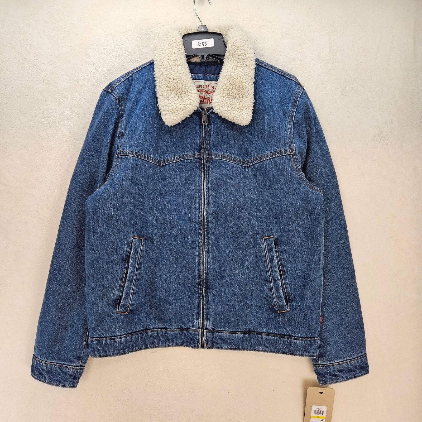 Levi's LEVI'S WESTERN MEN'S MEDIUM COLLARED SHERPA JACKET MEDIUM Size US M / EU 48-50 / 2 - 1 Thumbnail
