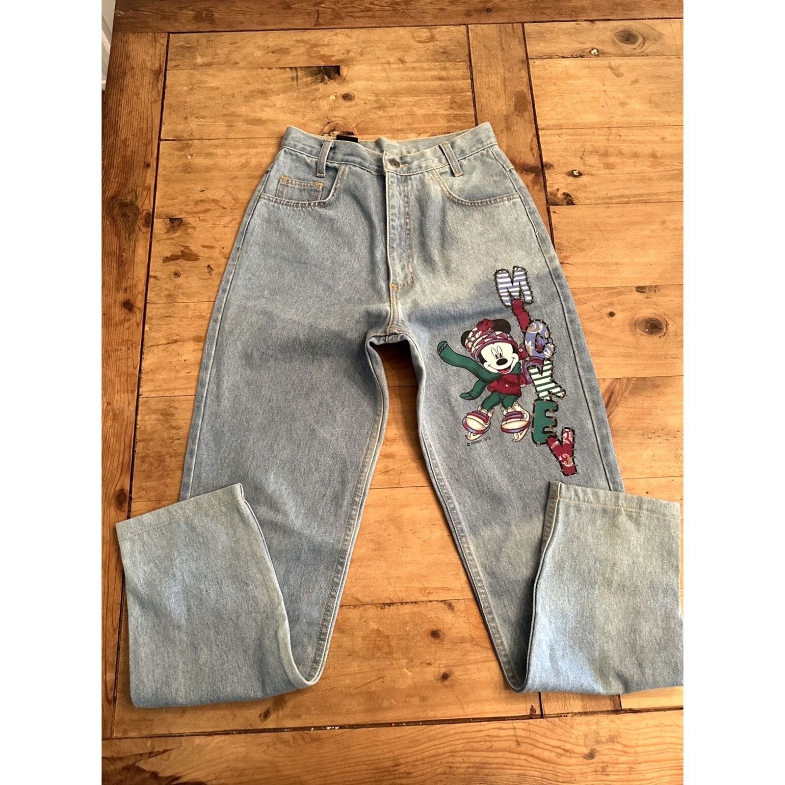 Vintage VINTAGE 90s Disney Jerry Leigh Ice Skating Micky Mouse Jeans Women Size 7 Blue Straight Size 28" / US 6 / IT 42 - 4 Thumbnail