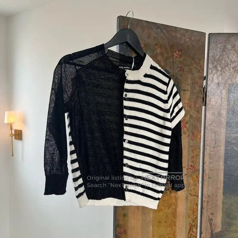 Comme des Garcons COMME des GARÇONS Striped Knit Sweater Size S . Size S / US 4 / IT 40 - 1 Thumbnail